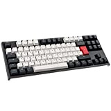Ducky ONE 2 TKL Tuxedo Gaming Tastatur, MX-Blue - nero/bianco/rosso