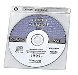Durable 520019 - CD/DVD Top Cover, Busta per 1 CD/DVD con Libretto o 2 CD/DVD, Rivestimento Protettivo, Porta Etichetta, Trasparente, ...