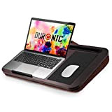 Duronic DML422 Supporto Laptop con imbottitura | Piattaforma Tablet con cuscino e maniglia integrata | Scrivania portatile | Vassoio ergonomico ...