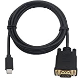 Duttek Cavo USB C a VGA, USB Type-C maschio a VGA maschio, supporta 1080P utilizzato per computer, monitor, proiettore, televisore, ...