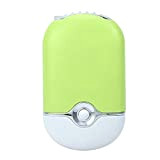 East buy Mini ventilatore, 3 colori Raffreddamento portatile USB Mini ventilatore Aria condizionata Extension ciglia Colla Strumento ad asciugatura rapida(verde)