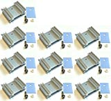 Easycargo 10pcs to-220 dissipatore + isolante kit (viti+rondella+boccola+isolante gommata silicone+dissipatore calore to-220) per LM78xx regolatore tensione MOSFET transistor