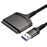 EasyULT Adattatore USB 3.0 a SATA III, Convertitore USB 3.0 a SATA Cavo Esterno per Dischi Rigidi 2.5'', per SSD/HDD ...