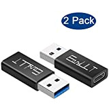 EasyULT Adattatore USB 3.0 a USB C [2 Pezzi], Connettore USB A a Tipo C Compatibile per Google Chromebook Pixel, ...