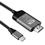 EasyULT Cavo USB C a HDMI (4K@60Hz), USB 3.1 Tipo C a HDMI Cavo 2M, Compatibile per Macbook Pro, iMac, ...