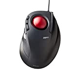 ELECOM DEFT Trackball Mouse cablato, controllo delle dita, funzione a 8 pulsanti con tracciamento fluido, design ergonomico, sensore ottico di ...