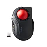 ELECOM-Japan Brand-Mobile Less-Noise Switch Trackball bitra / Index-Finger Operation & Wireless Connection Model with Carriying Case, M-MT2DRSBK