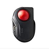 ELECOM-Japan Brand-Mobile Less-Noise Switch Trackball bitra/Index-Finger Operation & Bluetooth Connection Model with Carriying Case, M-MT2BRSBK