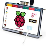 ELECROW Monitor touchscreen Raspberry Pi da 5 pollici 800x480 Display LCD TFT Interfaccia HDMI per Raspberry Pi 4B 3B+ 3B ...