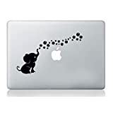 Elefante macbook decalcomania del vinile adesivo murale natale bambini bambini arte animale macbook laptop sticker decalcomania del vinile