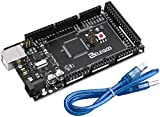 ELEGOO Mega R3 Board Microcontrollore con Cavo USB Compatibile con UNOR3 Nero