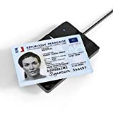 Elexlinco NFC Contactless Smart & EID Card Reader, Legge in Modo Efficiente i Dati Contenuti Nella Tessera Sanitaria ID, 13,56 ...