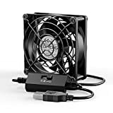 ELUTENG Ventola 80 mm 3 velocità Fan USB Ventole per PC Case Cooling Cabinet Router PC PS4 PS3 Xbox Router ...