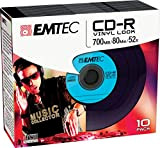 Emtec CD-R Vinyl Look 700 MB 10 PIEZA(S)