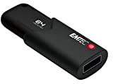 Emtec Chiavetta USB 3.0 (3.2) Click Secure B120, memoria flash Drive da 64 GB, archiviazione esterna, lettura 100 Mb/S, Scrittura ...