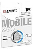 Emtec ECMMD16GT252B - Chiavetta USB 3.0 (3.1), collezione MobileGo T250B, 16 GB, 2 in 1: OTG Dual Dual Connettività USB/Micro-USB ...