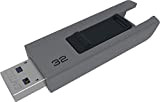 Emtec ECMMD32GB253 - Chiavetta USB 3.0 (3.1), serie Runners, collezione B250 Slide da 32 GB, con scorrimento scorrevole, colore: Grigio/Nero