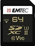 Emtec ECMSD64GUHS2V90 - Scheda SD - Schede di memoria SD UHS-II U3 V90 SpeedINPRO+ - Capacità di archiviazione 64 GB ...