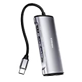 EOKEX Hub USB C, Hub USB-C 8-in-1 con HDMI 4K, 100 W PD, 2 USB-A 3.1, 1 USB-C 3.1 e ...