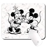 Ert Group Tappetino per mouse originale e con licenza ufficiale Disney, modello Mickey and Minnie 010, tappetino per mouse antiscivolo ...