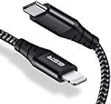 ESR Cavo da USB C a Lightning, (3 m, certificato MFi), Cavo intrecciato in nylon, Ricarica Veloce PD per iPhone ...