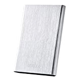 External Hard Drive 2TB,External Solid State High-Speed Hard Drive,Portable External Hard Drive 2TB for PC, Laptop Compatible with Mac/Windows(2TB Silver)