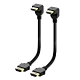 EZDIY-FAB 2-Pack HDMI Maschio a Femmina Adattatore ad Angolo Retto Estensione HDMI Convertitore Placcato in oro per Google Chrome Cast,Roku ...