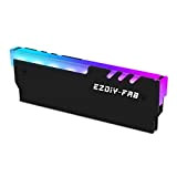 EZDIY-FAB RGB Indirizzabile DDR Memoria RAM Raffreddamento Dissipatore di Calore Canotto Radiante Dissipazione per PC Gioco Overclocking MOD DDR3 DDR4-Compatibile ...