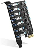 FARBOKO Scheda di espansione USB 3.0 PCIe a 7 porte, scheda di espansione PCI Express USB 5Gbps USB 3.0 PCI ...