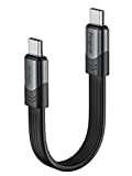 Fasgear Cavo USB 4: Cavo Thunderbolt 4 da 15 cm Cavo Thunderbolt 3 Cavo 100W Ricarica 40Gbps Trasferimento Dati Compatibile ...