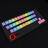 Feicuan 37 Keys Cap Cover Case ABS Colorful Replacement Keycap Universal per tastiera meccanica -Dark color