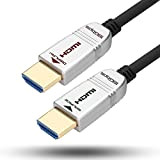 FeizLink Cavo HDMI Fibra Ottica 25m, HDMI 2.0 4K 60Hz UHD 18Gbps Visione Dolby HDR HDCP2.2 ARC CEC Ethernet per ...