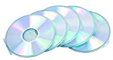 Fellowes 9834201 Custodia Rotonda CD/DVD Jewel Round Slim, Confezione da 5 Pezzi