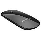 FENIFOX Mouse Bluetooth, Ricaricabile piatto sottile silenzioso mini Small Quiet ottico portatile da viaggio per computer laptop PC tablet Android