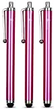 Fenix – Confezione da tre rosa pennino con punta in gomma morbida per iPhone 4/5/5S/6/6 +, iPad/iPad Air/iPad Mini, Samsung Galaxy S4/S5/S6/Edge, Kindle ...