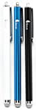 Fenix - Set di 3 penne stilo con punta in fibra ibrida in micro maglia per iPhone 4/5/5c/6/6+, iPad/iPad Air/iPad ...