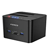 FIDECO Docking Station , Docking Station per Disco Rigido USB 3.0 per HDD o SSD SATA da 2,5 e 3,5 ...