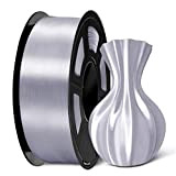 Filamento per stampante 3D in seta lucida SUNLU PLA Plus 1,75 mm, filamento in PLA+ in seta argento 1,75 +/- ...
