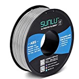 Filamento SUNLU ABS 1.75mm, Filamento Stampante 3D Resistente ad Alta Resistenza, Precisione Dimensionale +/- 0.02mm, Filamenti ABS Forti, Grigio 1KG