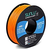 Filamento SUNLU ABS 1.75mm, Filamento Stampante 3D Resistente ad Alta Resistenza, Precisione Dimensionale +/- 0.02mm, Filamenti ABS Forti, Arancione 1KG
