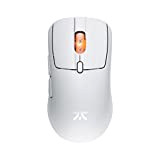 Fnatic BOLT Mouse da Gaming Wireless Bianco – Sensore Pixart 3370, 69g, WiFi & Bluetooth, Durata della Batteria 110-210h, Carica ...