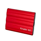 FOPXRO 1TB Hard disk esterno portatile, disco rigido esterno ultra sottile, compatibile con PC, Mac, PC desktop, computer portatile (Rosso-1TB)