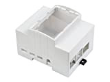 for Raspberry Pi 4 Case, DIN Rail ABS Case for Raspberry Pi 4 model B, Large Inner Space, Compatible with ...