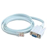 Futheda RJ45 a RS232, DB9 9 pin Serial Port Femmina a RJ45 Maschio Cat5 Ethernet LAN Rollover Console Cavo Switch ...