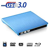 FWec Masterizzatore Blu-ray, USB 3.0 Bluray Drive CD DVD RW masterizzatore esterno ottico lettore BD-R per computer portatile e desktop ...