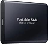FXONCU 4TB Hard disk esterno SSD portatile da USB 3.1 disco rigido esterno, compatibile con PC, Mac, computer portatile (Nero-4TB-1)