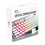 G.SKILL Crystal Crown Keycaps - Set di chiavi con strato trasparente per tastiere meccaniche, Full 104 Key, Standard ANSI 104 ...