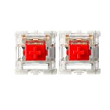 Gateron G Red Pro Switch pre-lubrificati RGB SMD Linear per tastiera da gioco meccanica (108 pezzi, rosso)
