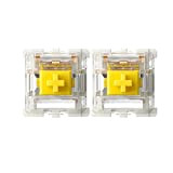 Gateron G Yellow Pro Switch pre-lubrificati RGB SMD Linear per tastiera da gioco meccanica (36 pezzi, giallo)