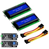 GeeekPi 2-Pack I2C 1602 Modulo display LCD 16X2 carattere seriale blu retroilluminazione Modulo LCD per Raspberry Pi Arduino STM32 Progetto ...